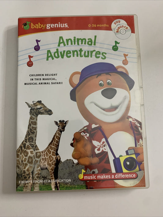 Baby Genius Animal Adventures (DVD, 2006) Early Education All Regions
