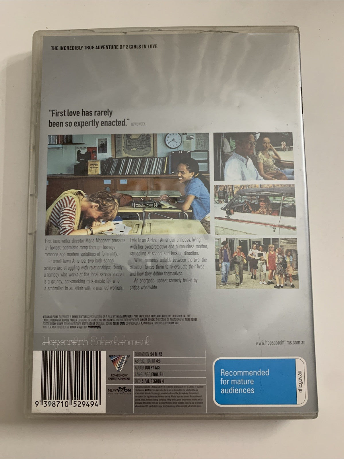 The Incredibly True Adventure Of 2 Girls In Love (DVD, 1995) Region 4