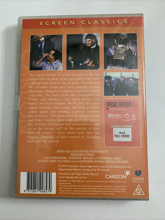 Porridge (DVD, 1979) Ronnie Barker, Fulton Mackay, Richard Beckinsale Region 4