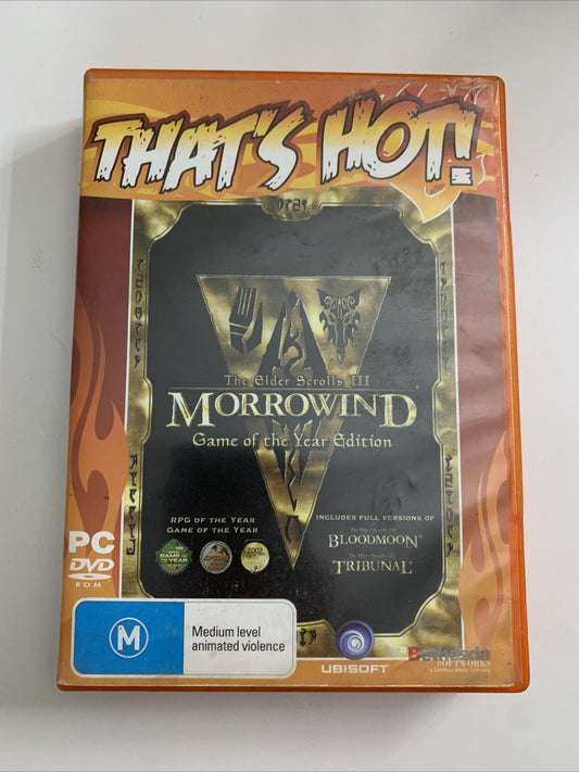 The Elder Scrolls III: Morrowind Game Of The Year Edition PC DVD-ROM Windows