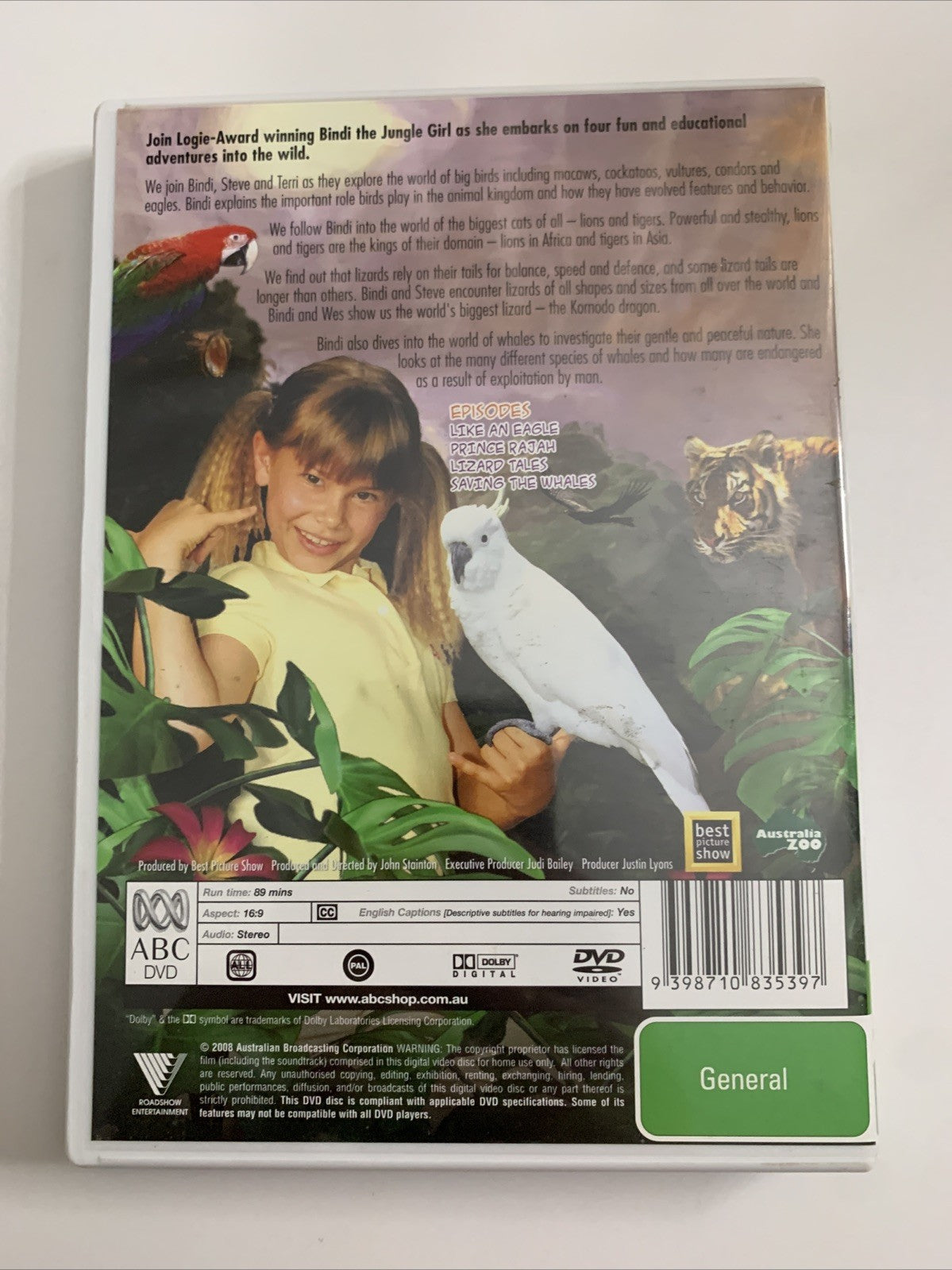 Bindi The Jungle Girl : Roar! Vol 3 (DVD, 2007) All Regions
