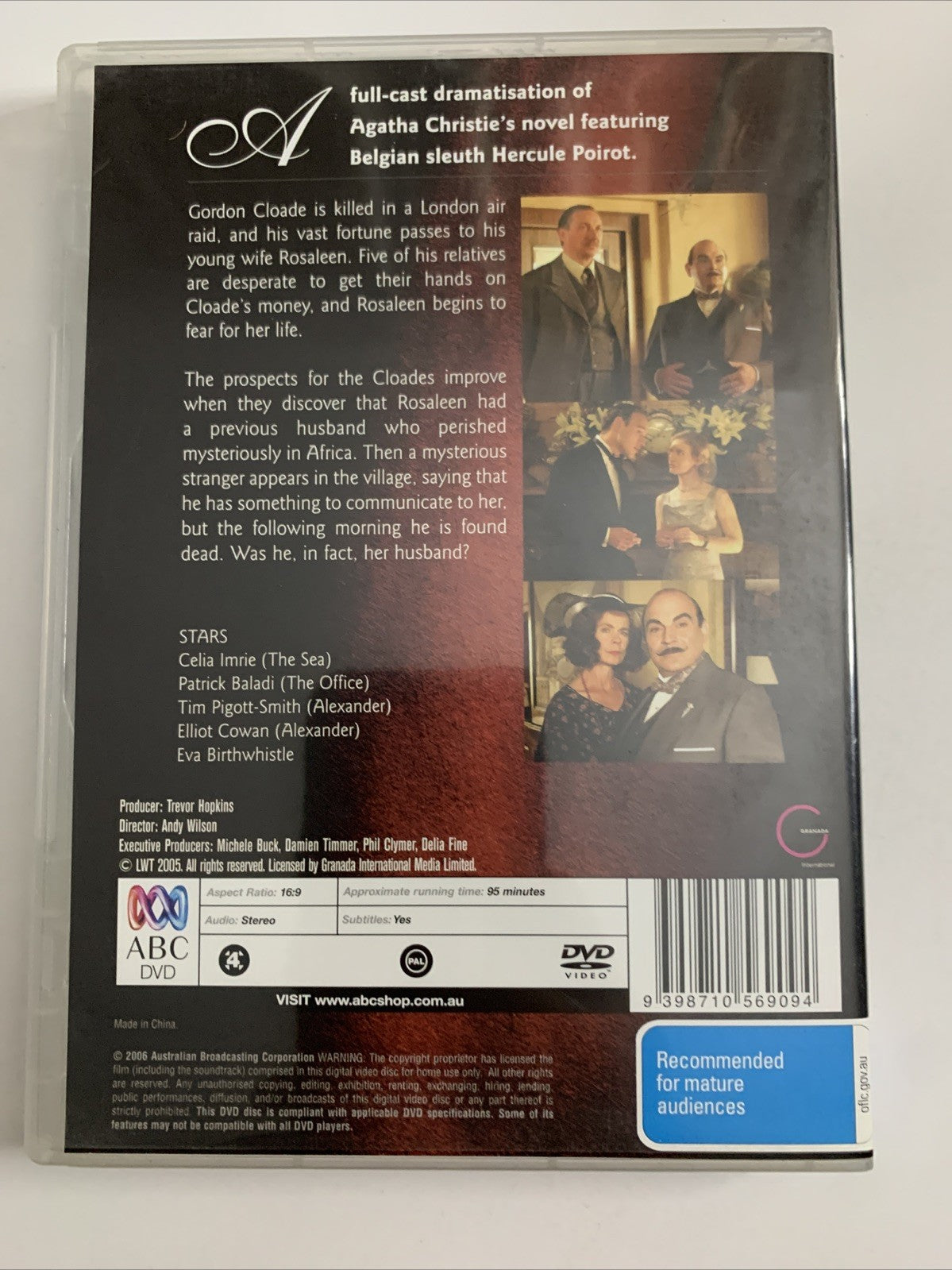 Agatha Christie Poirot : Taken At The Flood (DVD, 1989) Region 4