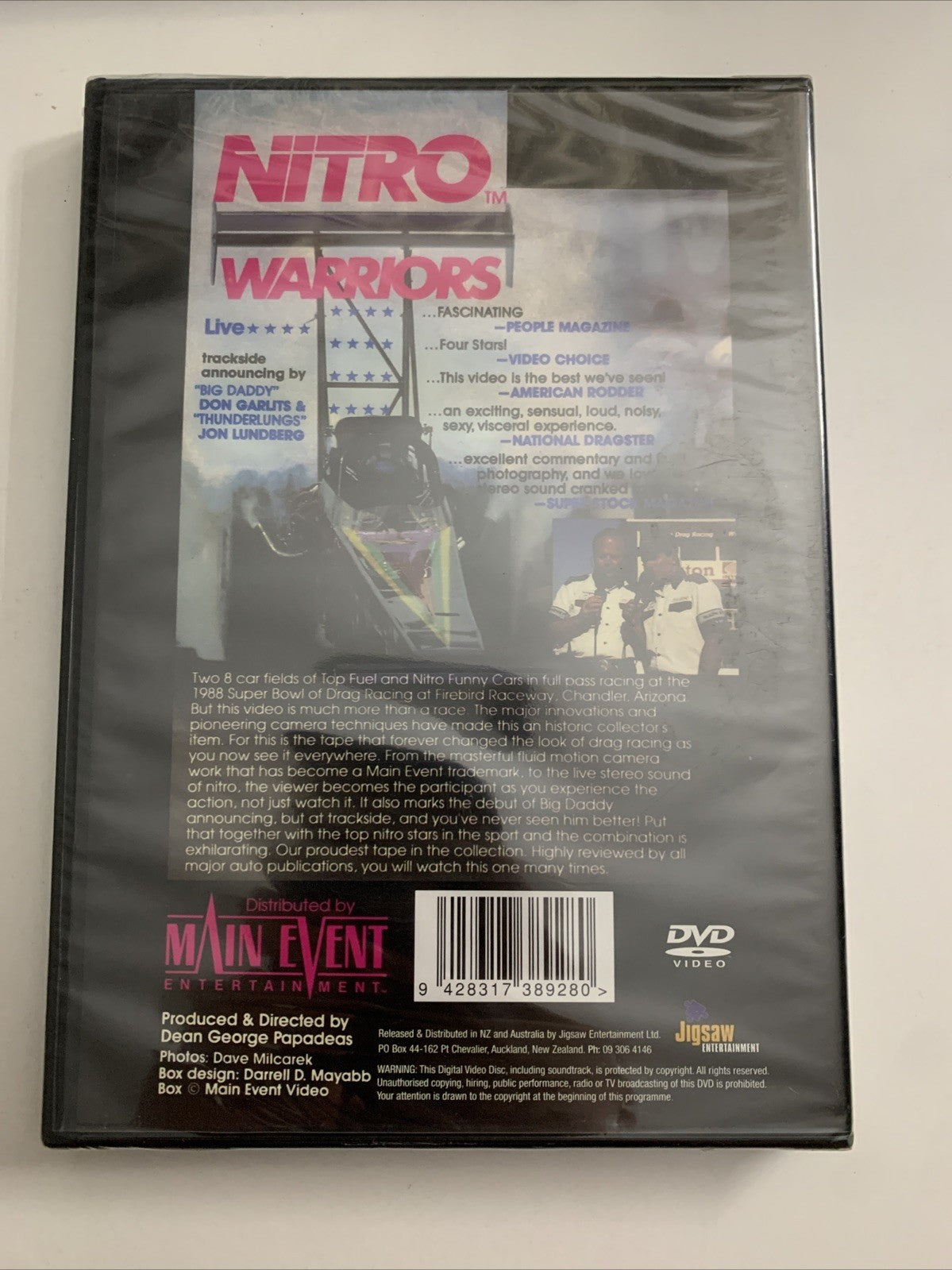 Nitro Warriors (DVD, 2000) Drag Racing All Regions NEW