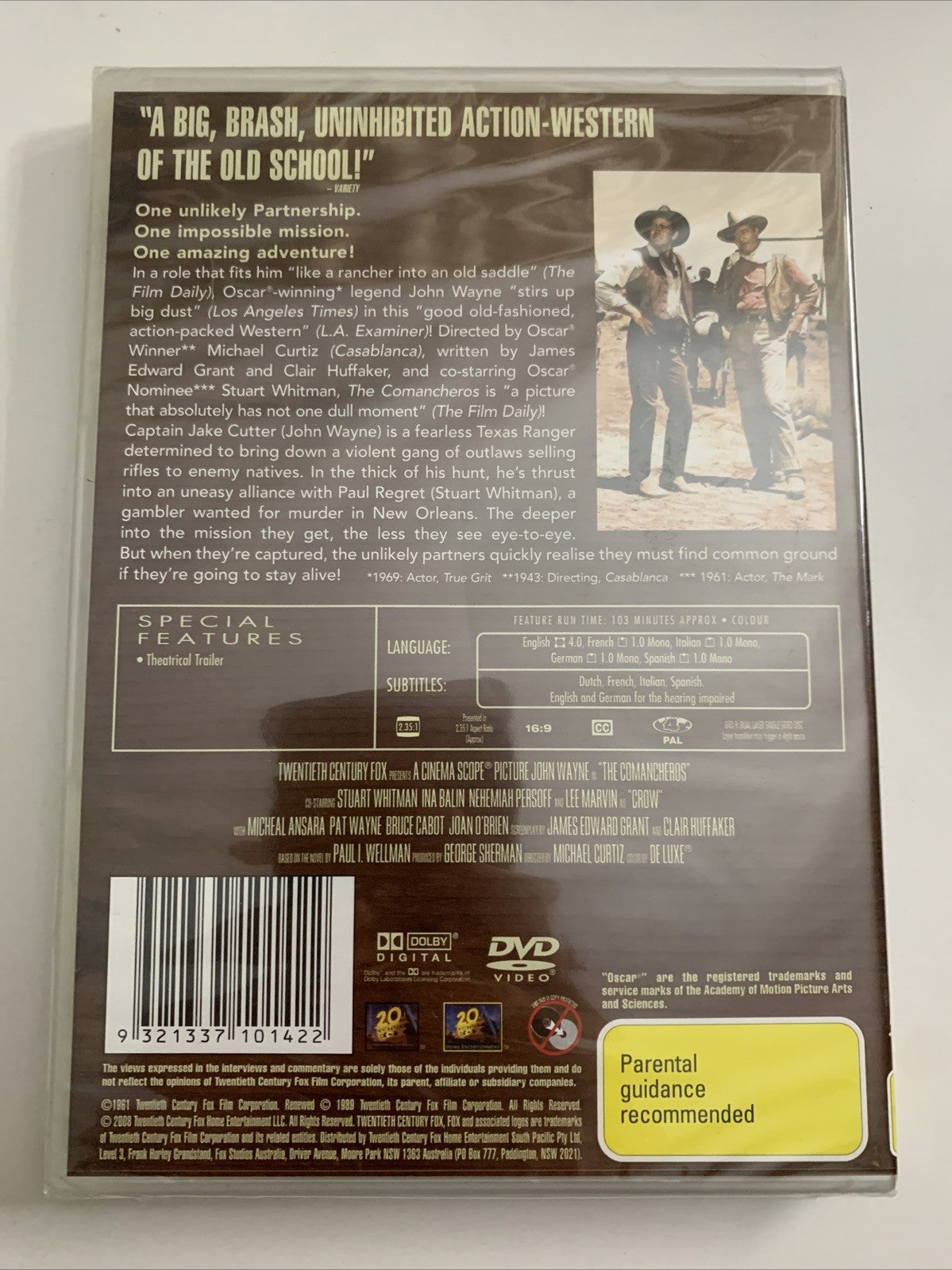 The Comancheros (DVD, 1961) John Wayne, Stuart Whitman Region 4 NEW