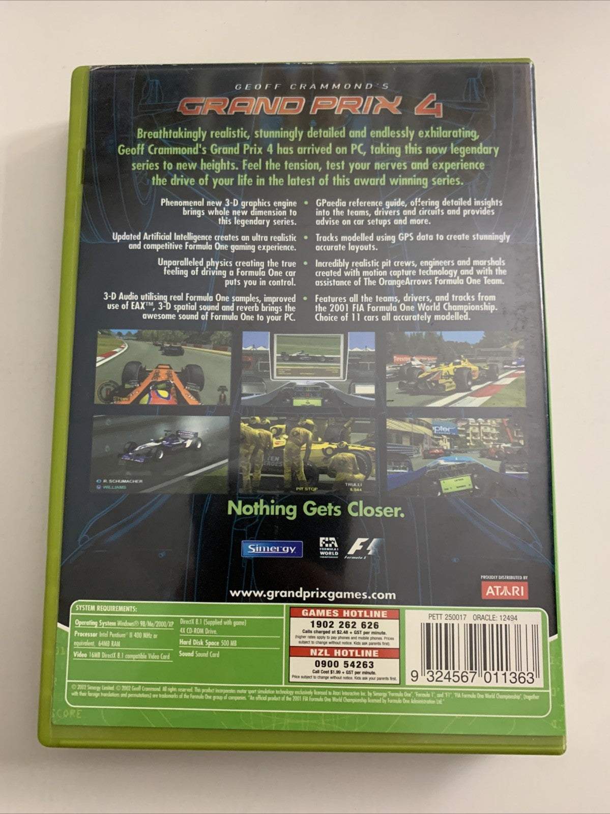 Grand Prix 4 PC CD-ROM Windows Racing Game