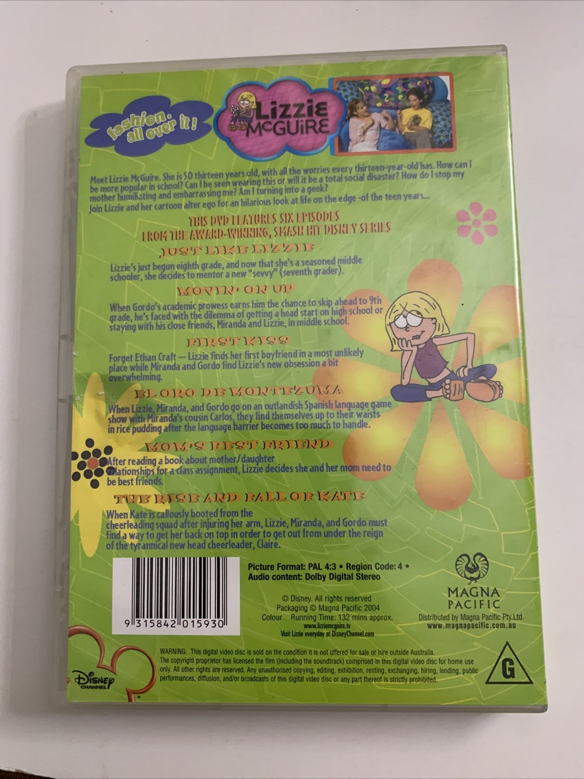 Lizzie Mcguire : Movin' On Up  (DVD, 2002) Hilary Duff Region 4