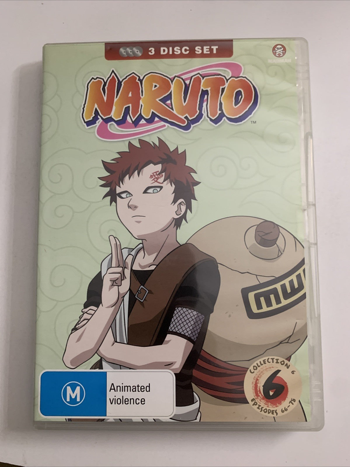 Naruto : Collection 6 Uncut (DVD, 2004, 3-Disc) Anime Region 4