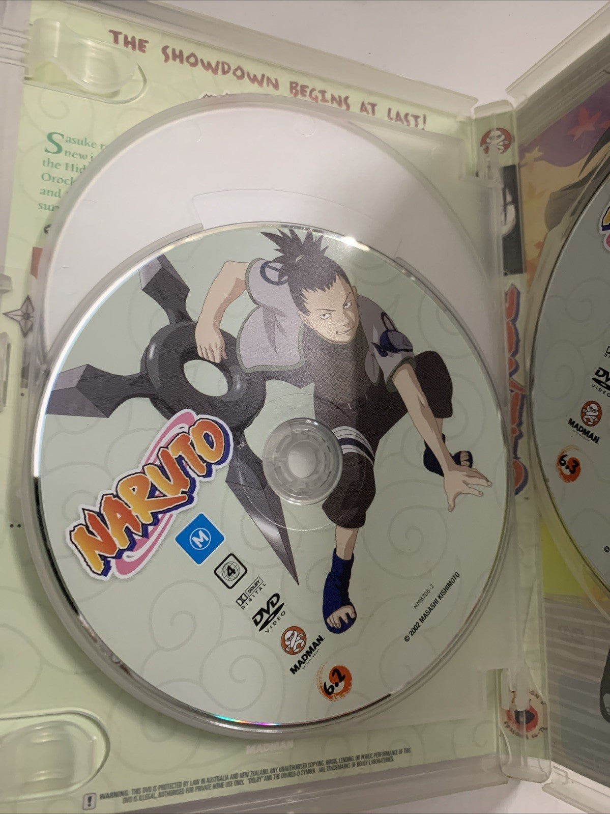 Naruto : Collection 6 Uncut (DVD, 2004, 3-Disc) Anime Region 4