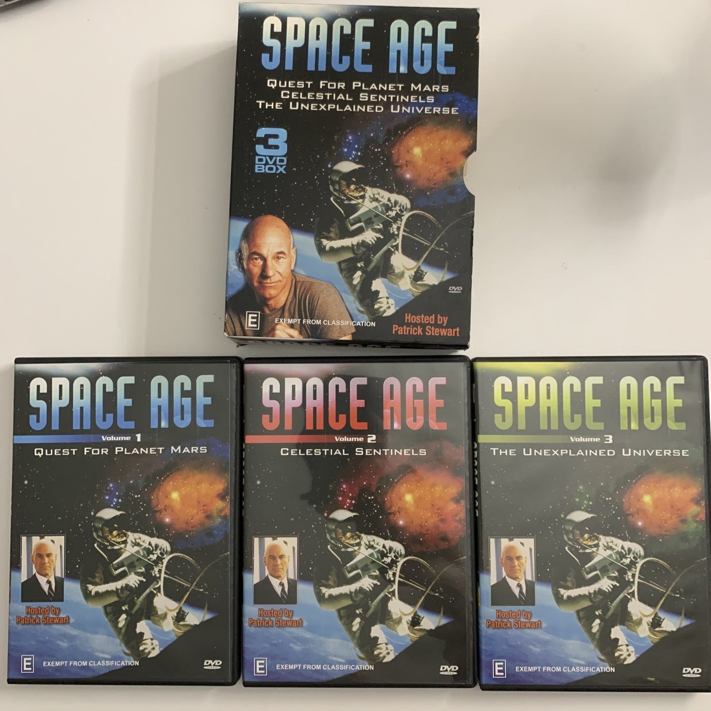 Space Age: Volume 1,2,3 (DVD, Box Set) Patrick Stewart Region 4