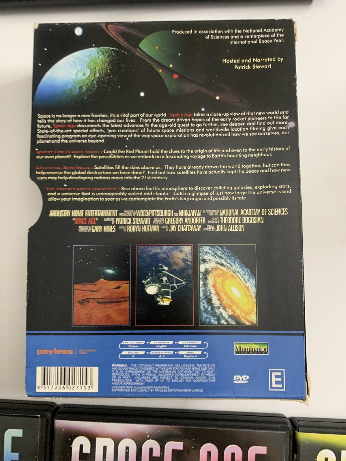 Space Age: Volume 1,2,3 (DVD, Box Set) Patrick Stewart Region 4