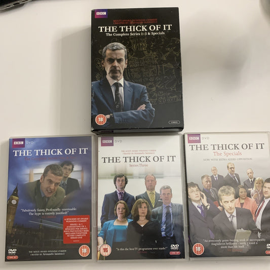 The Thick Of It: The Complete Series 1-3 & Specials (DVD, 2011) Region 4 &2