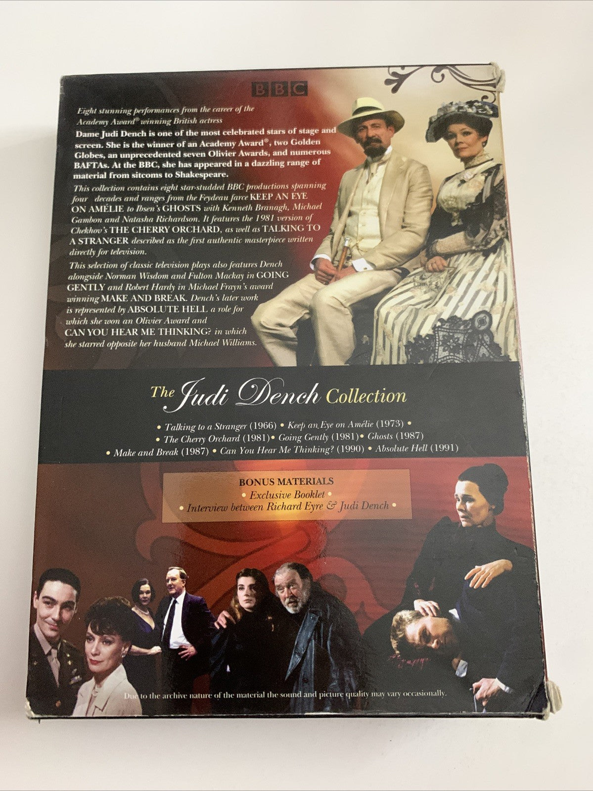 The Judi Dench Collection (DVD, 6-DIsc Box Set) BBC Region 4