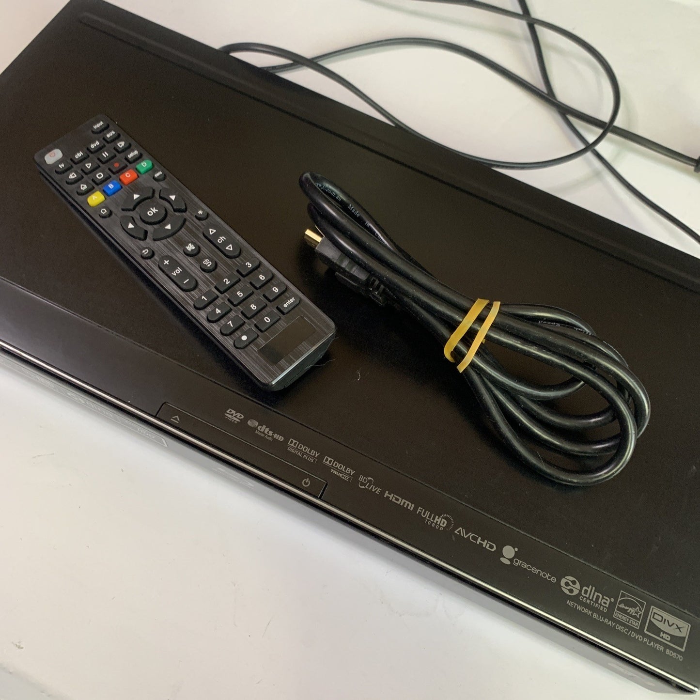 LG Network Blu-ray DVD Player BD570 WiFi With Remote Control Region B &4