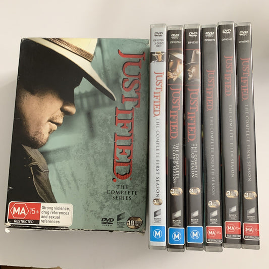 Justified : The Complete Series Season 1-6 Boxset (DVD, 2018) Region 4 &2