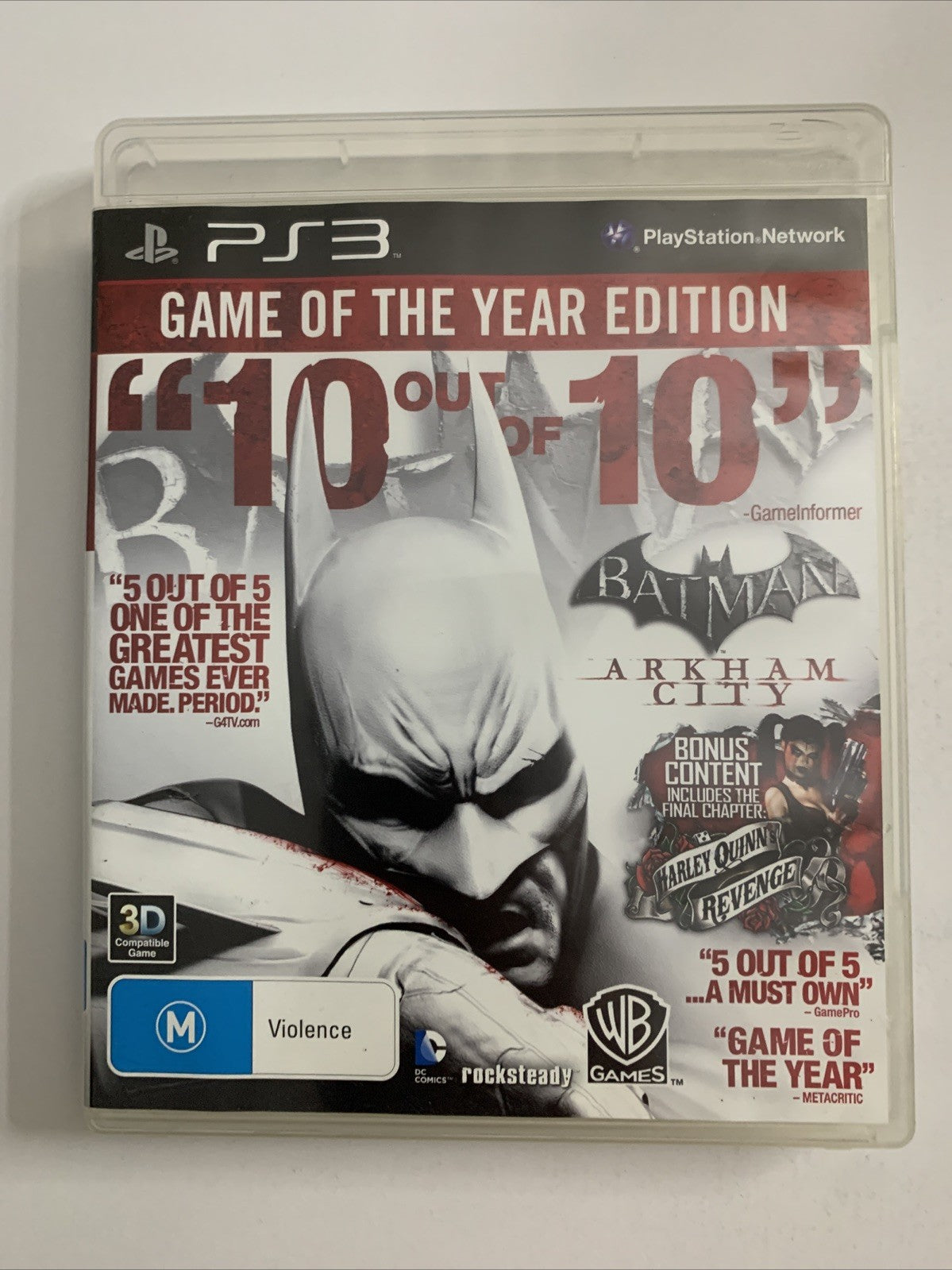 Batman Arkham City GOTY PS3 Sony PlayStation 3 2012 Game Complete
