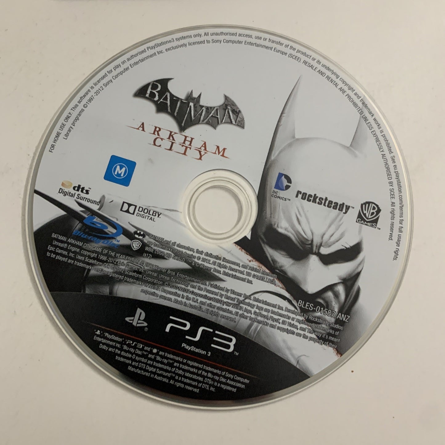 Batman Arkham City GOTY PS3 Sony PlayStation 3 2012 Game Complete