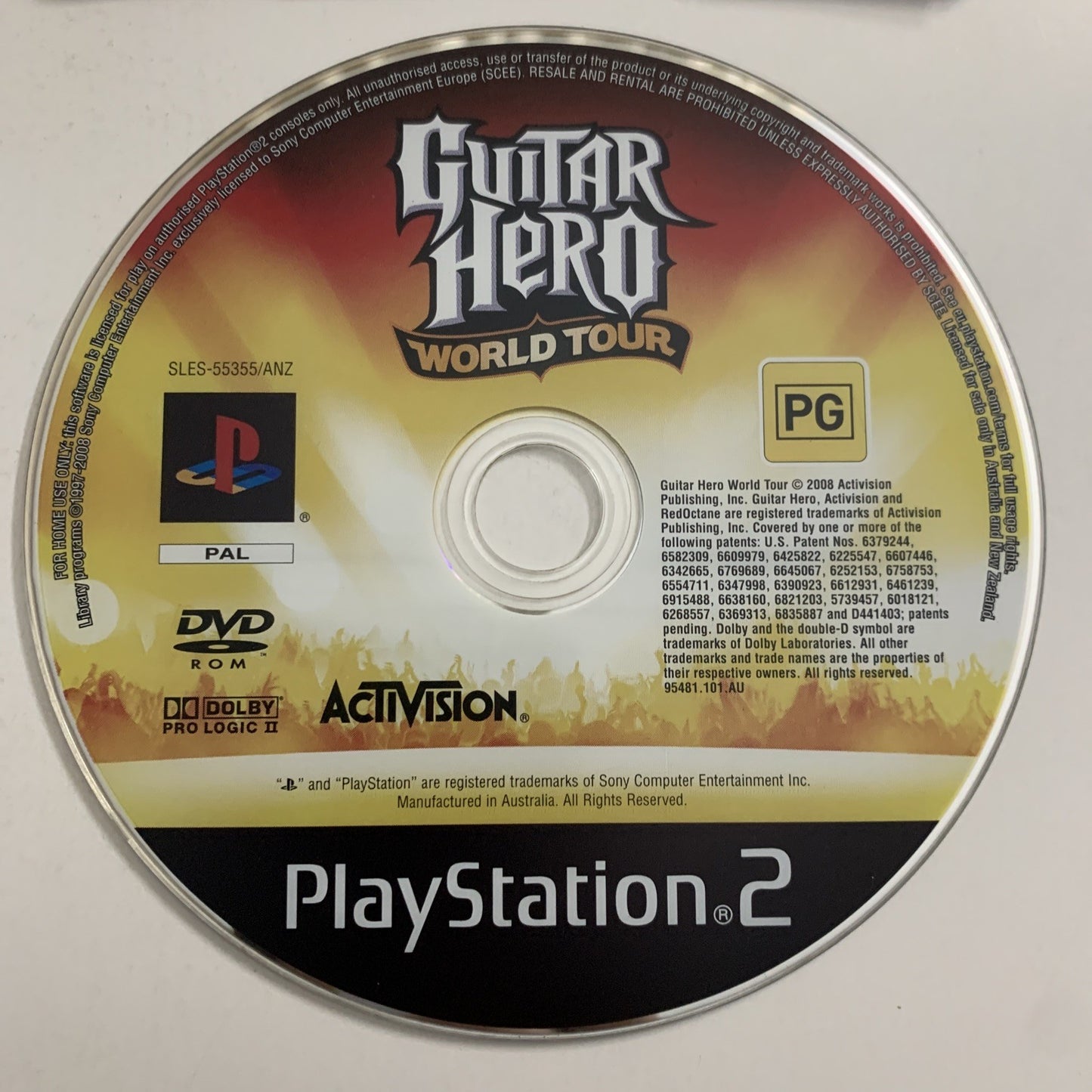 Guitar Hero World Tour PS2 Sony PlayStation 2 PAL Game
