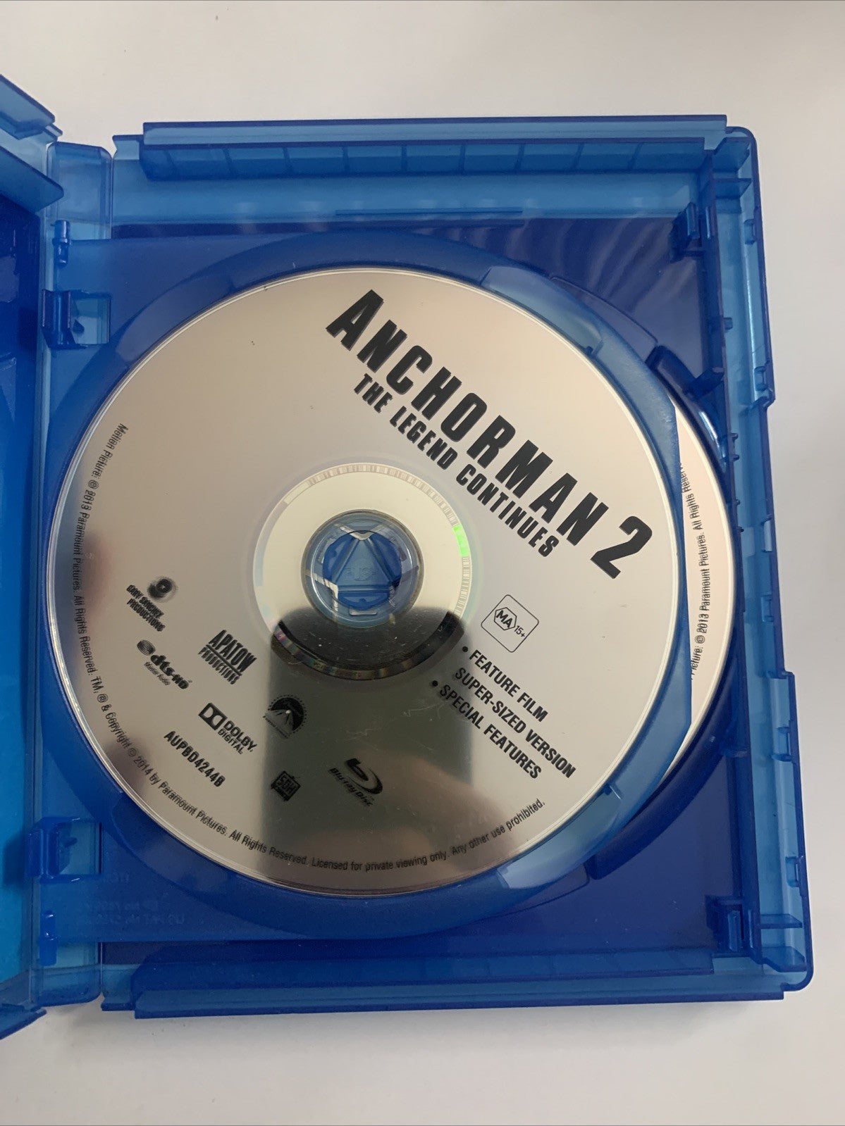 Anchorman 2: The Legend Continues (Blu-Ray, 2013) Will Ferrell Region B