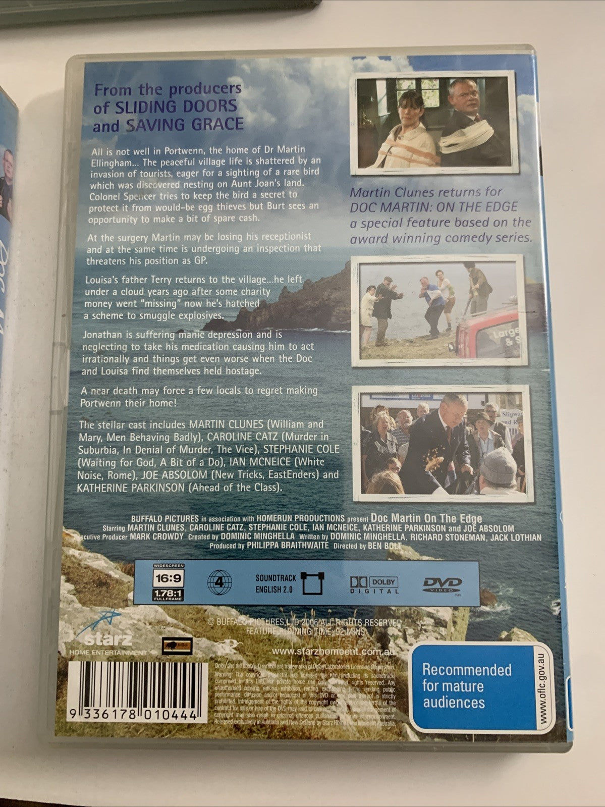 Doc Martin Series 1 & 2 + On The Edge (DVD, 2004) Martin Clunes  Region 4