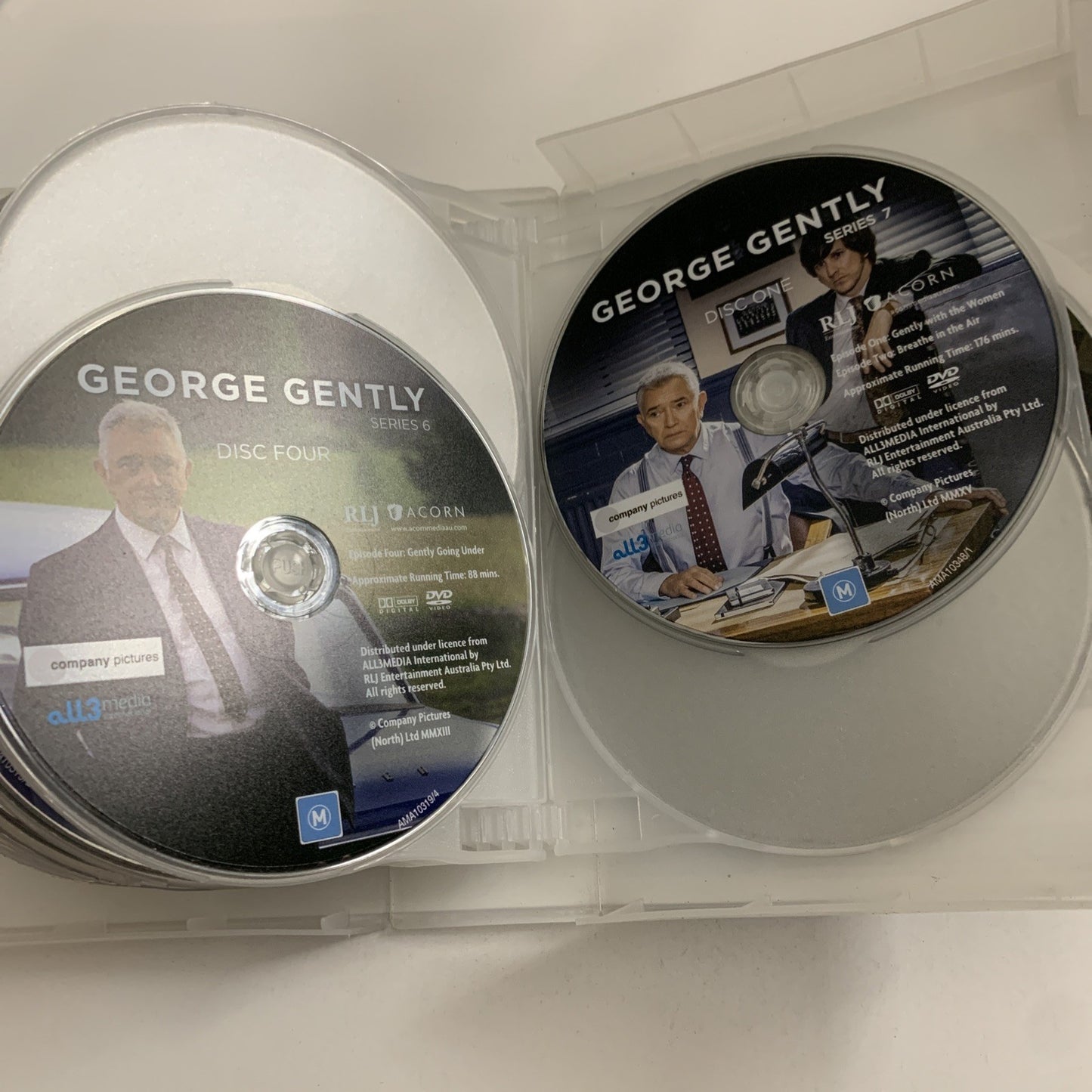 George Gently : Series 1-8  (DVD, 2017) Region 4 Missing 1 Disc