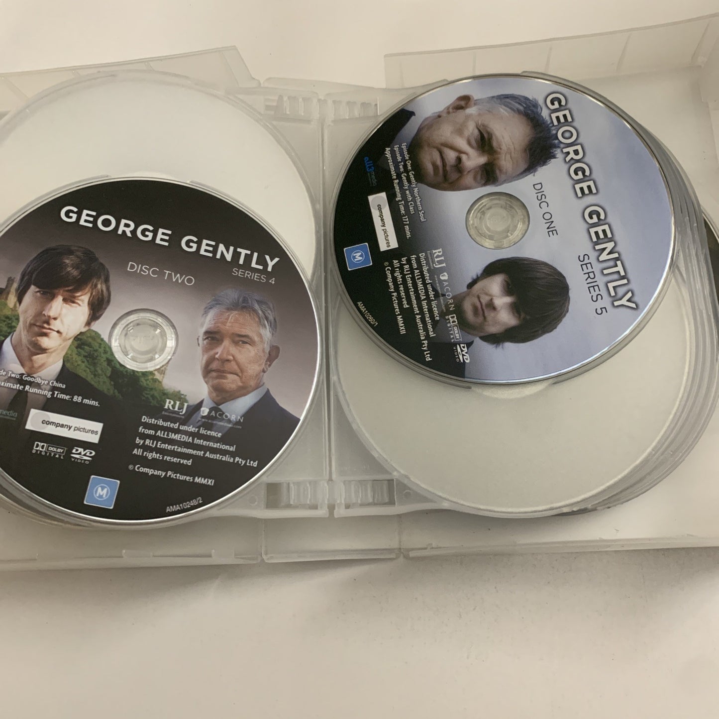 George Gently : Series 1-8  (DVD, 2017) Region 4 Missing 1 Disc