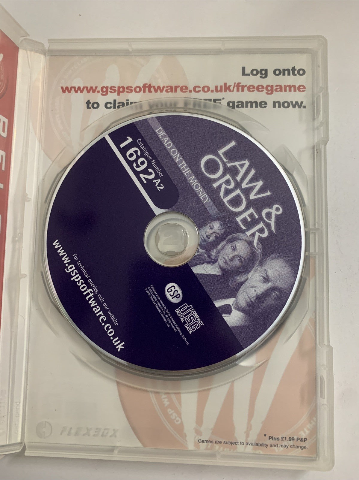 Law & Order: Dead On The Money PC CD-ROM Windows Detective Game