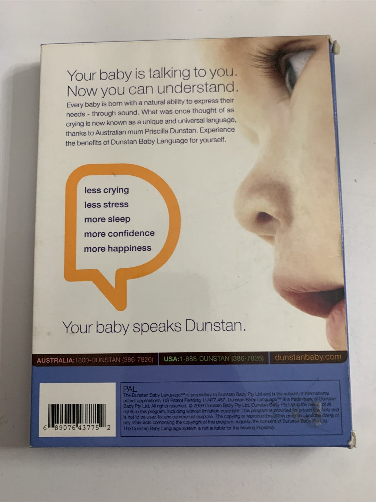 Dunstan Baby Language 0-3 Months (DVD) Infant Communication All Regions