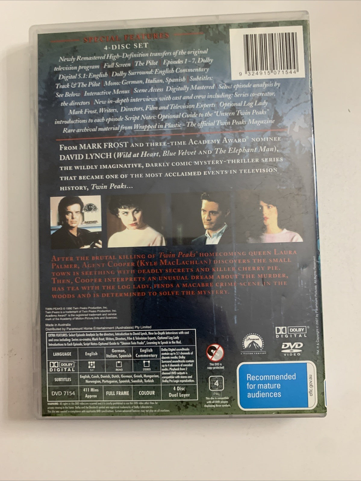 Twin Peaks : Season 1 Special Edition (DVD, 1990) Region 4