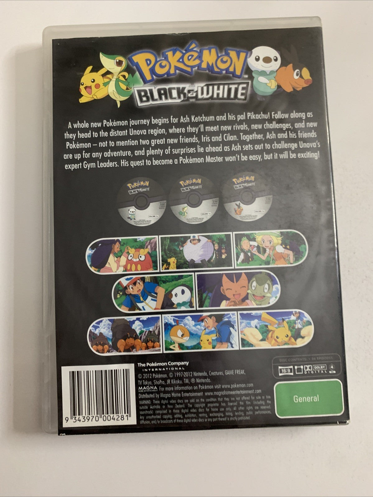 Pokemon Black & White : Season 14 Collection 1 (DVD, 2011) Anime Region 4