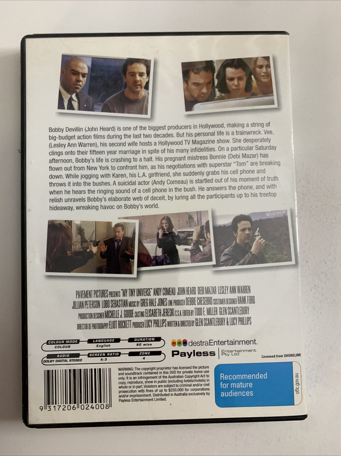 My Tiny Universe (DVD, 2004) Andy Comeau, Debi Mazar, John Heard Region 4