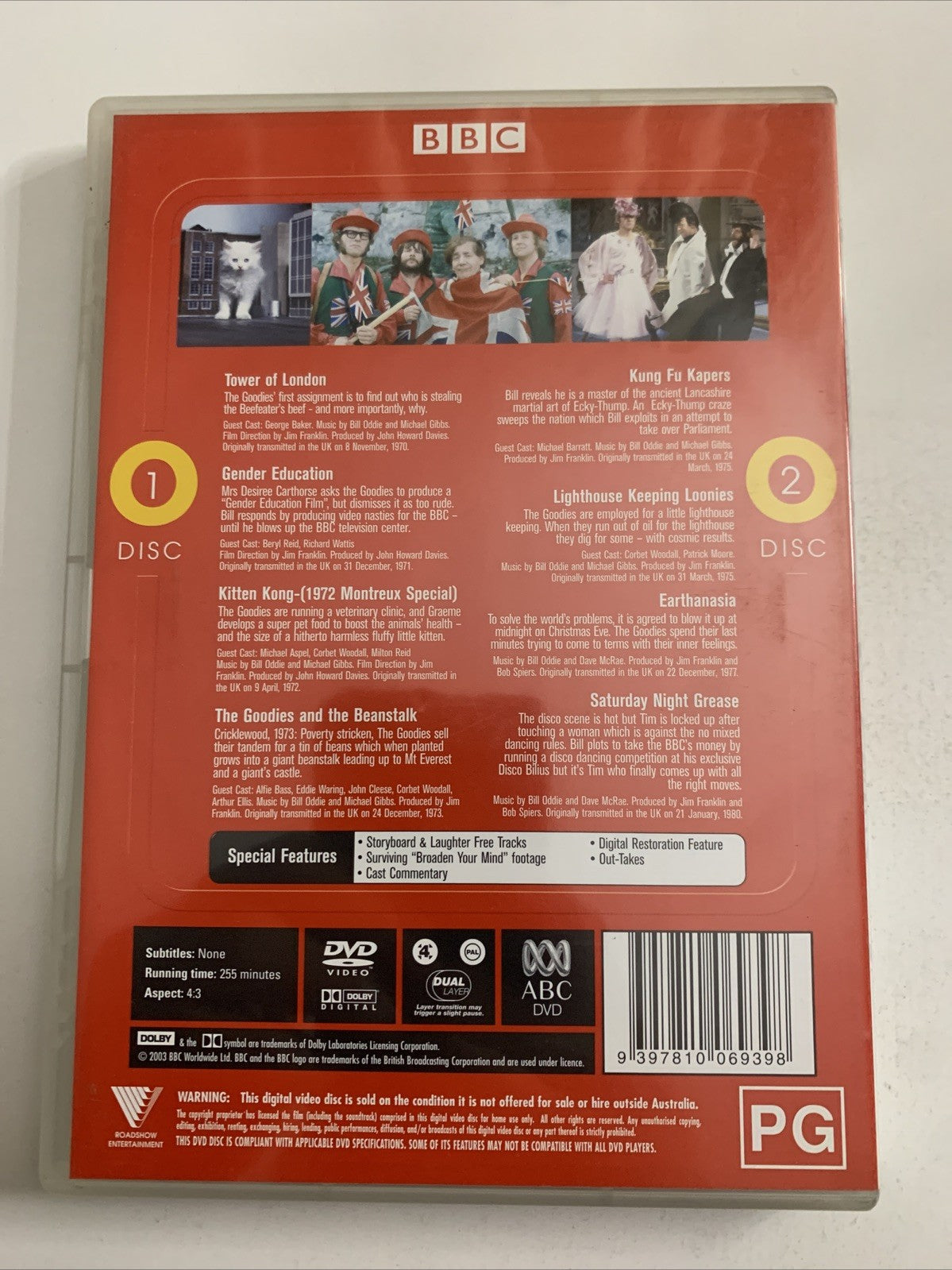 The Goodies : Vol 1 (DVD, 1970) 2-Discs Region 4