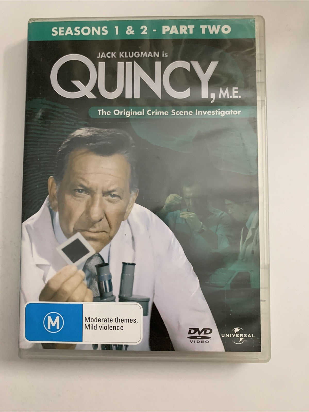 Quincy M.E : Seasons 1-2 (DVD, 1976) Jack Klugman, Jamie Lee Curtis Region 4