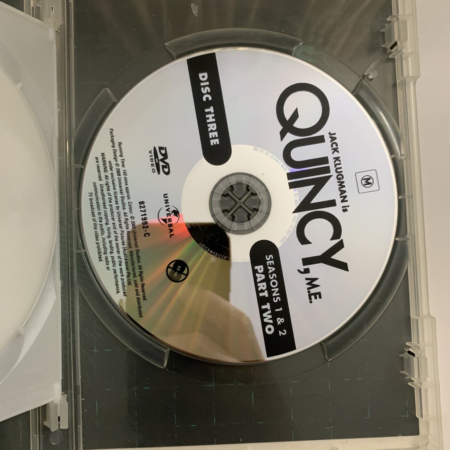 Quincy M.E : Seasons 1-2 (DVD, 1976) Jack Klugman, Jamie Lee Curtis Region 4