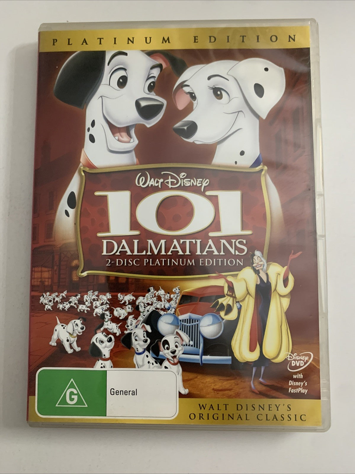 101 Dalmatians (Platinum Edition, DVD, 1961, 2-Disc) Disney Animation Region 4