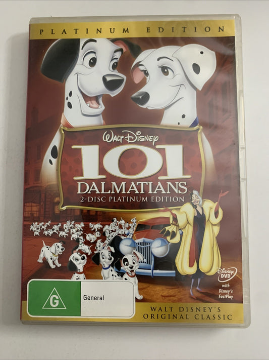 101 Dalmatians (Platinum Edition, DVD, 1961, 2-Disc) Disney Animation Region 4