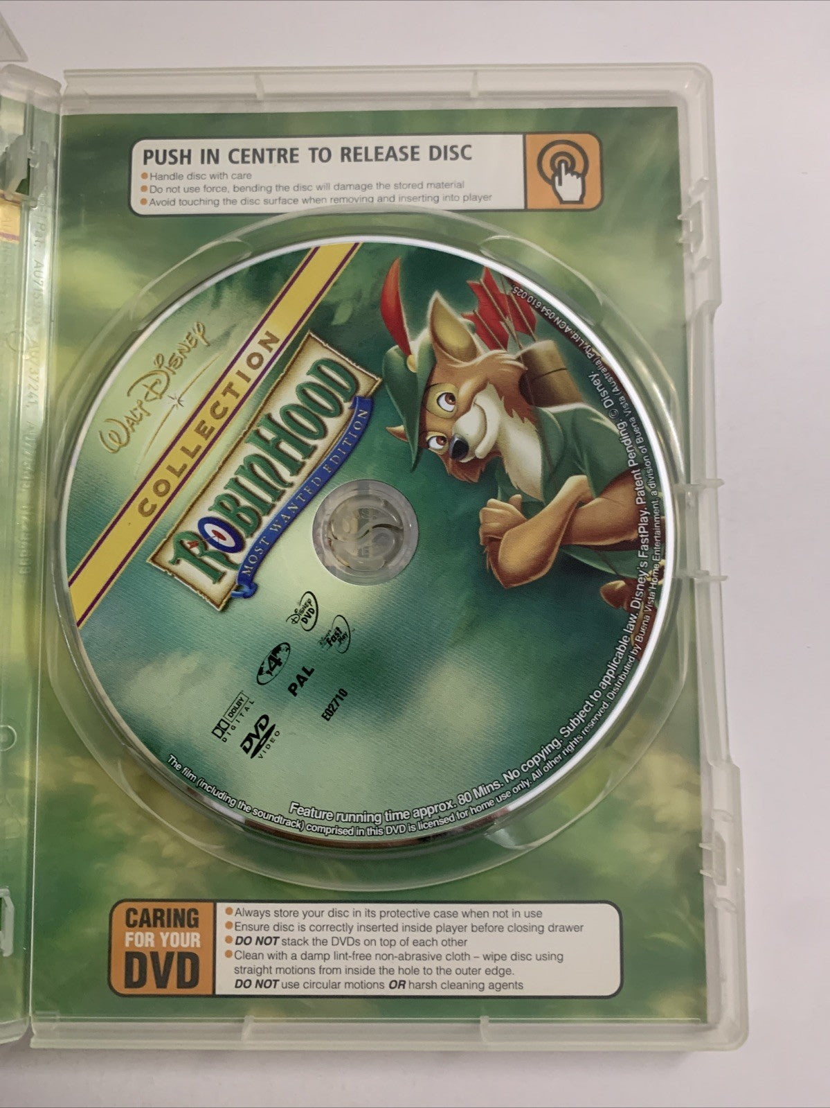 Robin Hood (Special Edition, DVD, 1973) Disney Animation Region 4
