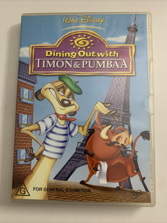 Dining Out With Timon And Pumbaa (DVD, 2004) Disney Animation Region 4