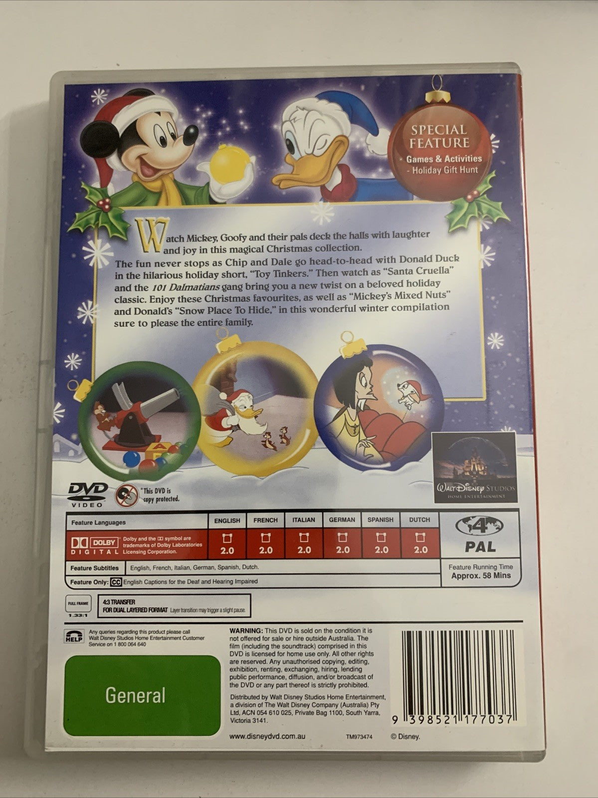 Disney's Christmas Favourites (DVD, 2005)  Region 4