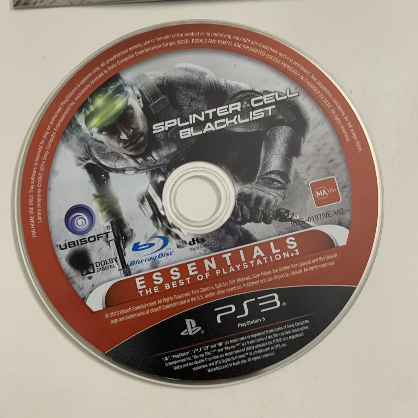 Tom Clancy's Splinter Cell: Blacklist  PS3 Sony PlayStation 3 Game Complete