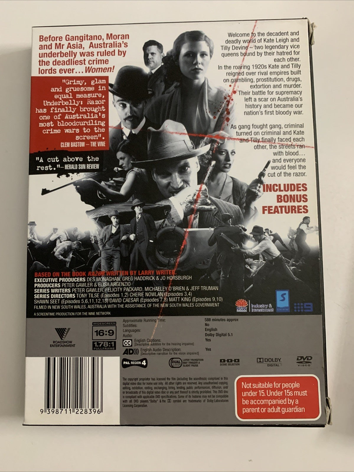 Underbelly Razor Uncut (Box Set, DVD, 2011) Region 4