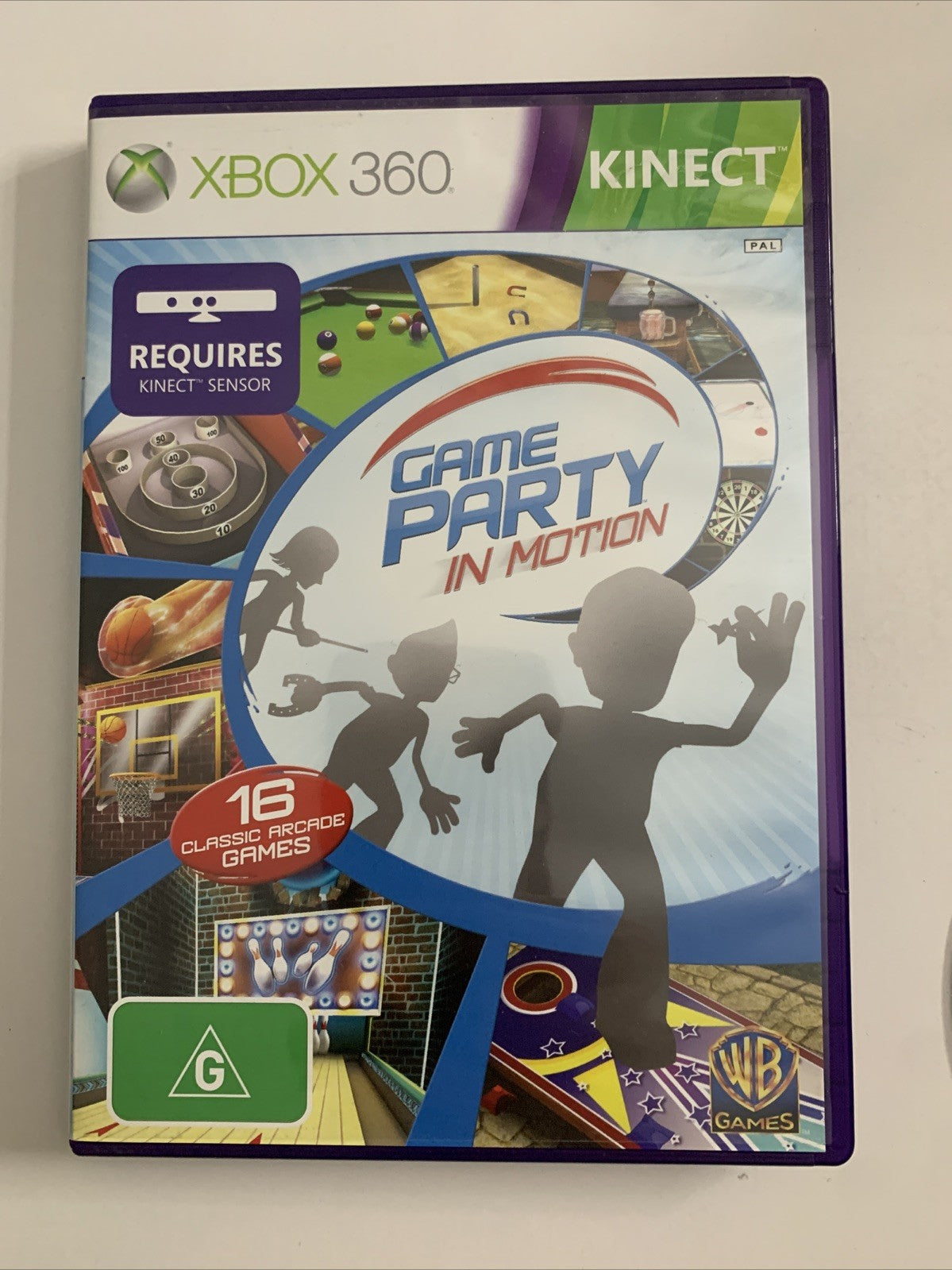 Game Party In Motion  Microsoft XBOX 360 Kinect PAL Game Complete