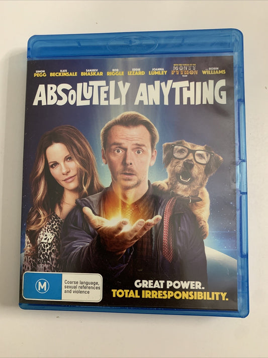 Absolutely Anything (Blu-ray, 2015) Simon Pegg, Robin Williams  Region B
