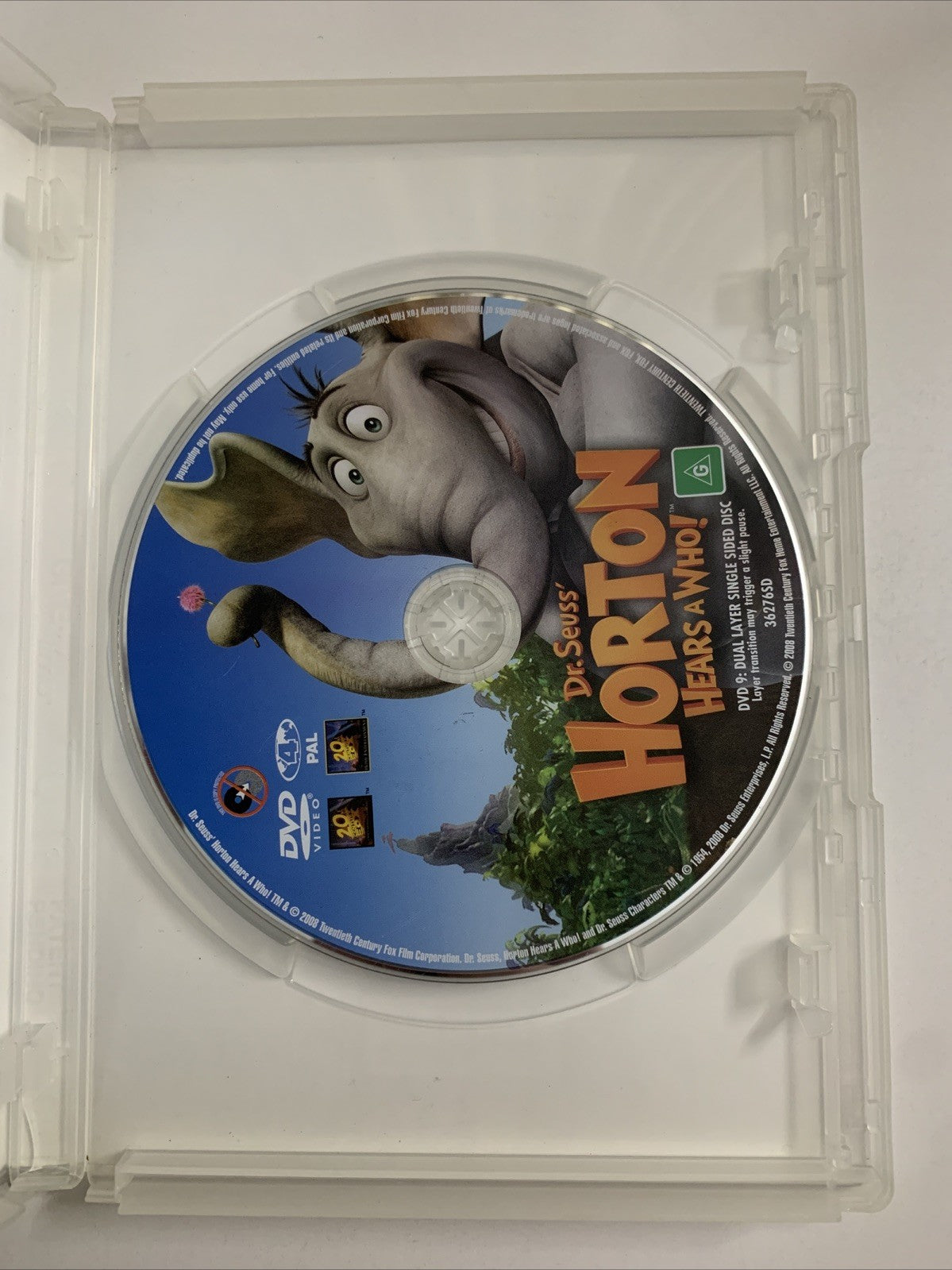 Horton Hears A Who! (DVD, 2008) Animation Jim Carrey, Stevel Carell Region 4