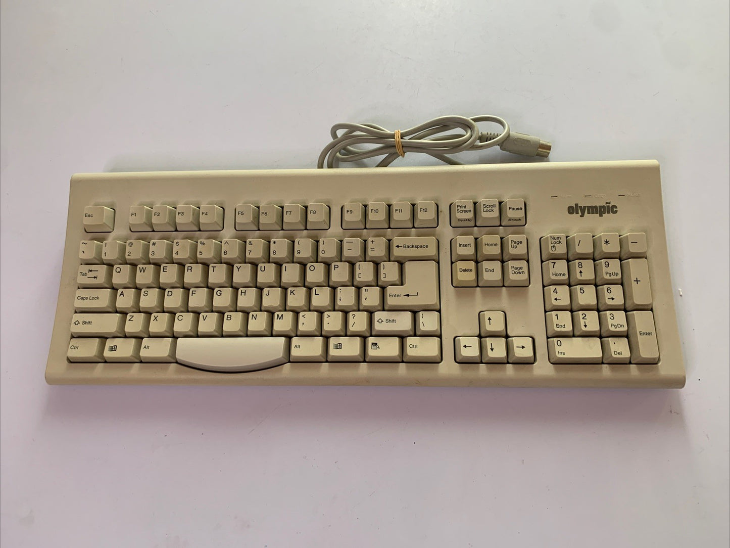 Olympic Soft Key Keyboard F-21D 5-Pin DIN Connector Wired