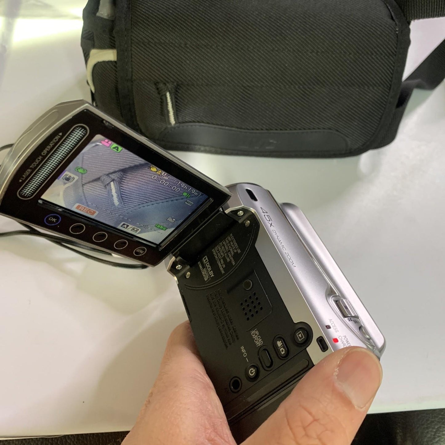 JVC Everio Camcorder 80GB HDD SD GZ-MG750SAA With Bag