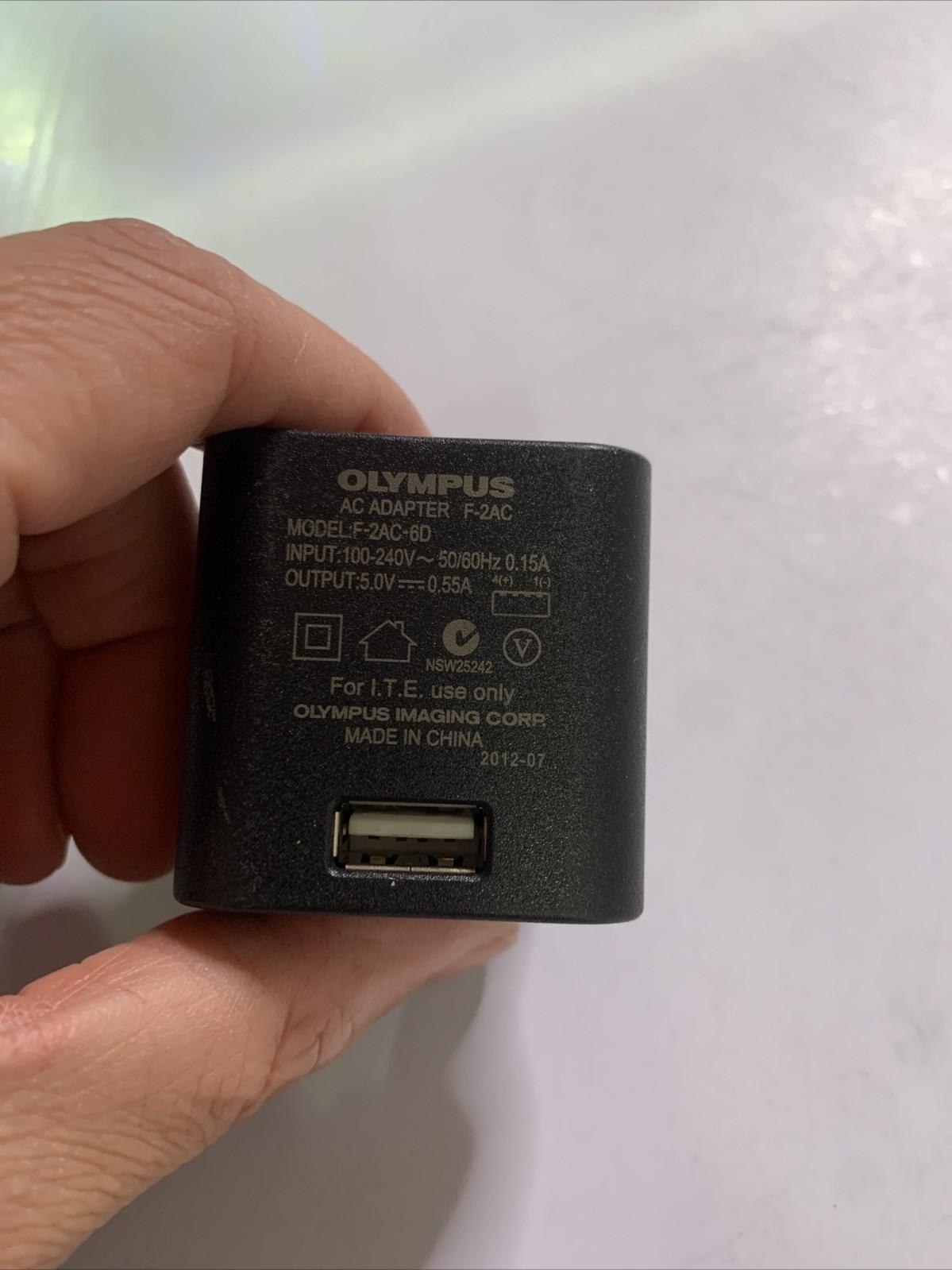 Genuine Olympus F-2AC Camera Charger For SZ10, SZ12, SZ14, SZ16, SZ20, SZ31