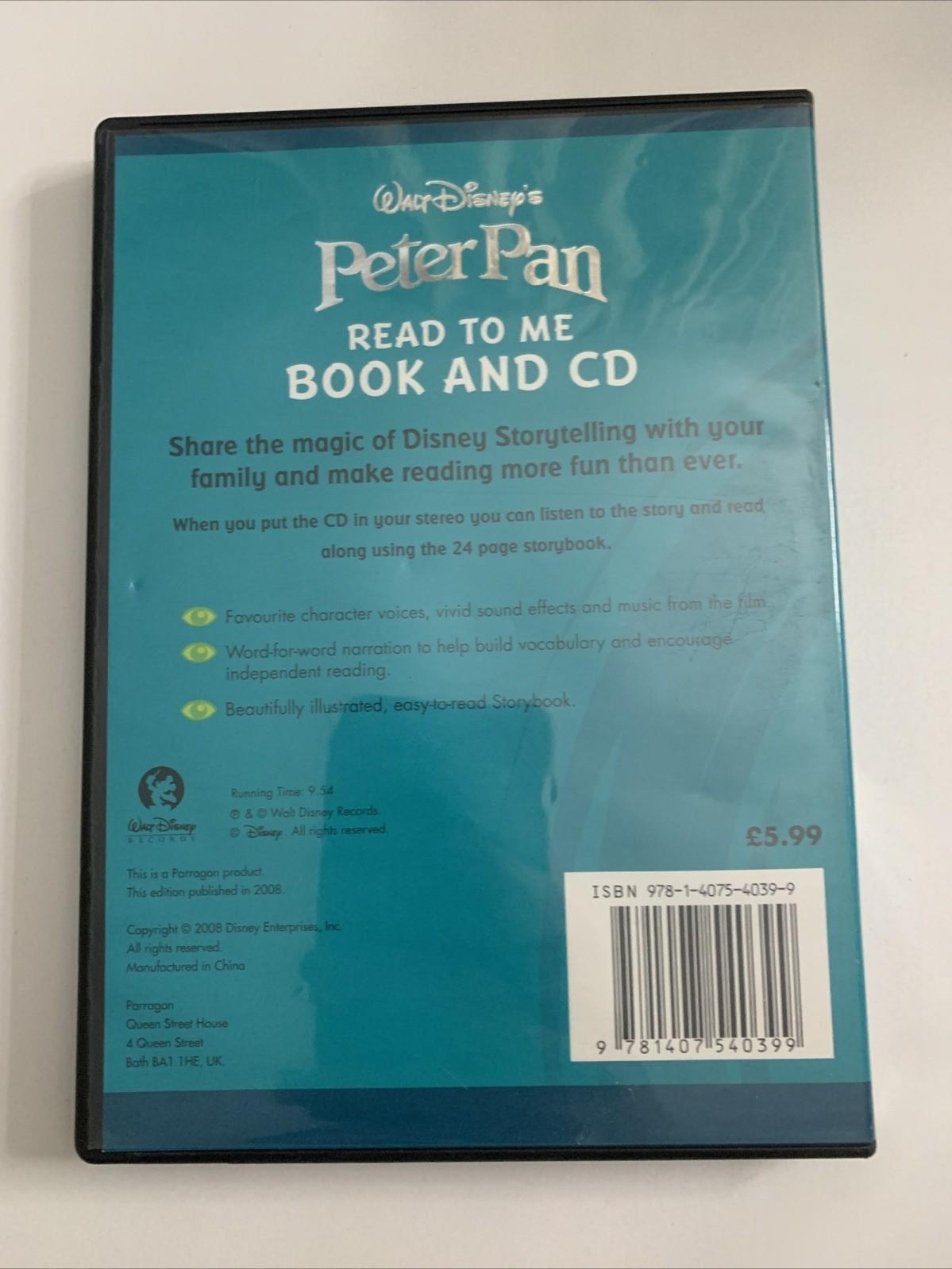 Walt Disney's Peter Pan Read To Me Book CD Audiobook