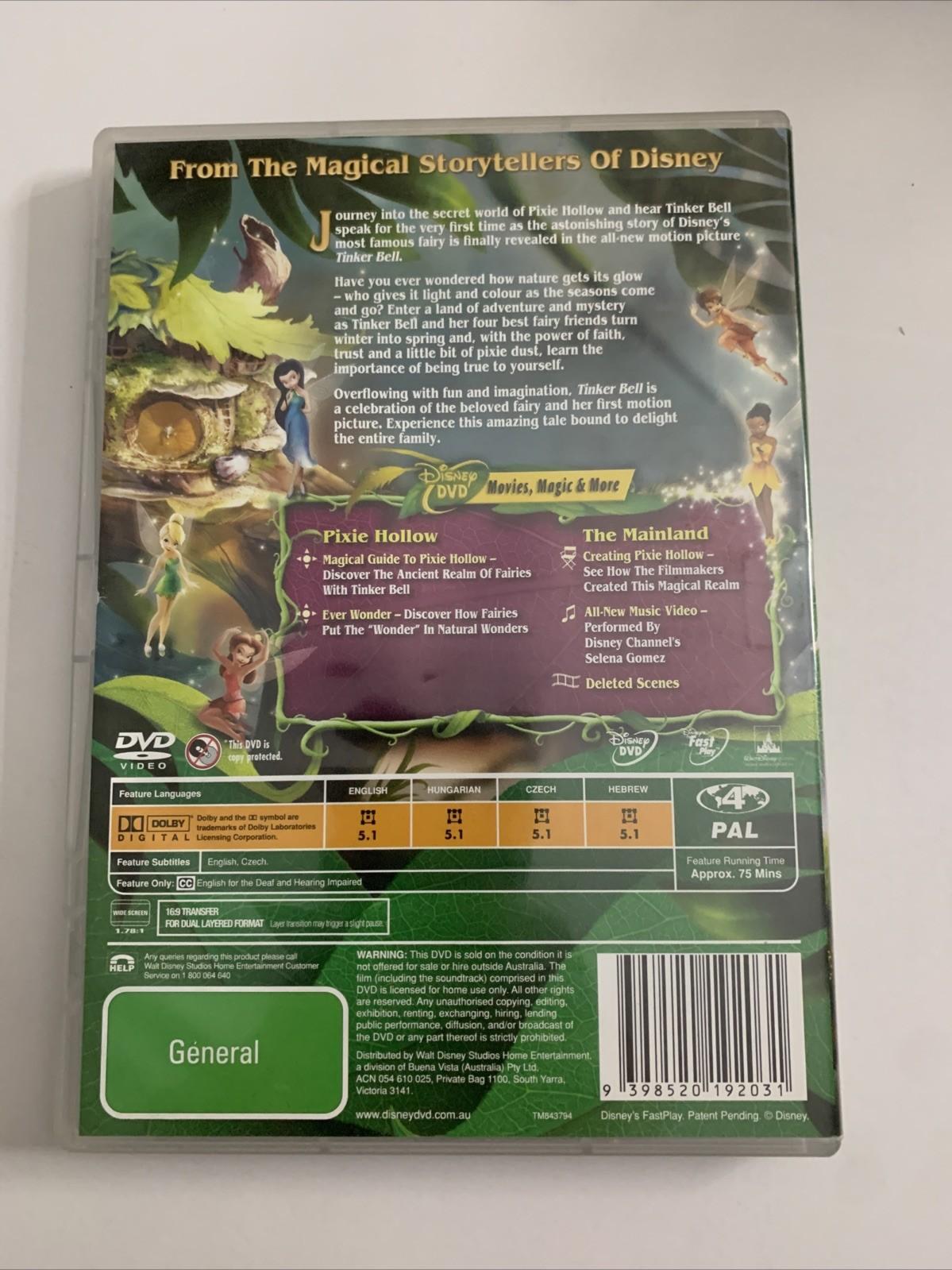 Tinker Bell (DVD, 2008) Disney Animation Region 4