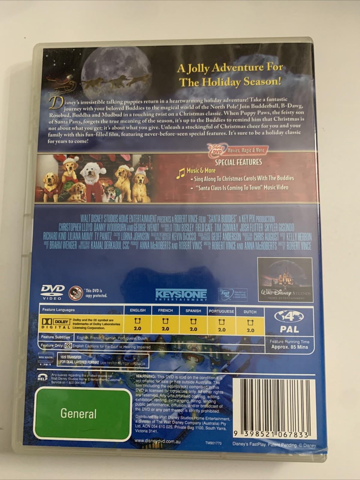 Santa Buddies: The Legend Of Santa Paws (DVD, 2009) Disney Region 4