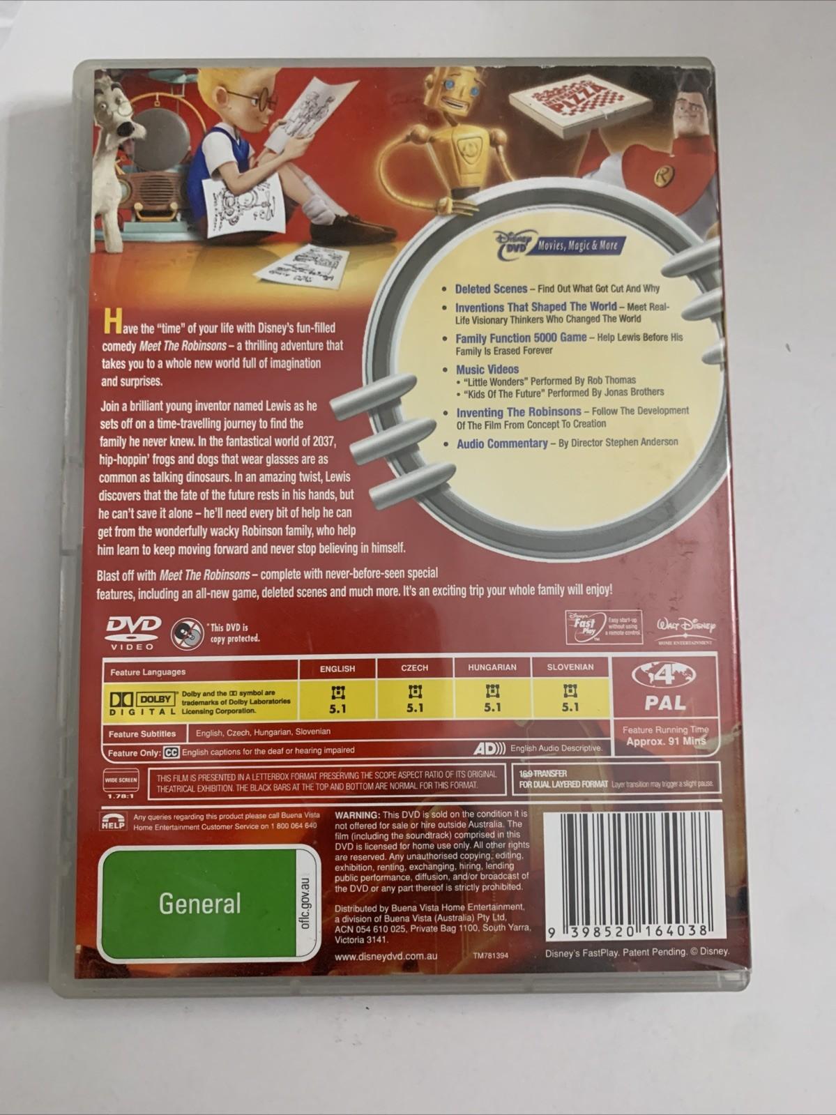 Meet The Robinsons (DVD, 2007) Animated Disney Film Region 4